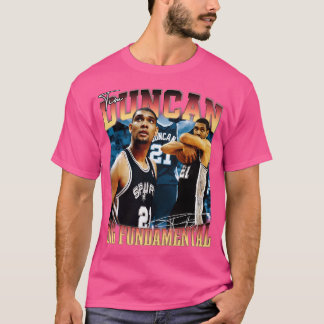 Camiseta Tim Duncan La Gran Leyenda Fundamental De Balonces