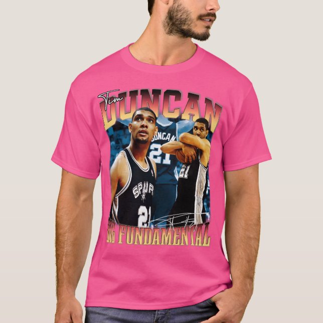Camiseta Tim Duncan La Gran Leyenda Fundamental De Balonces (Anverso)
