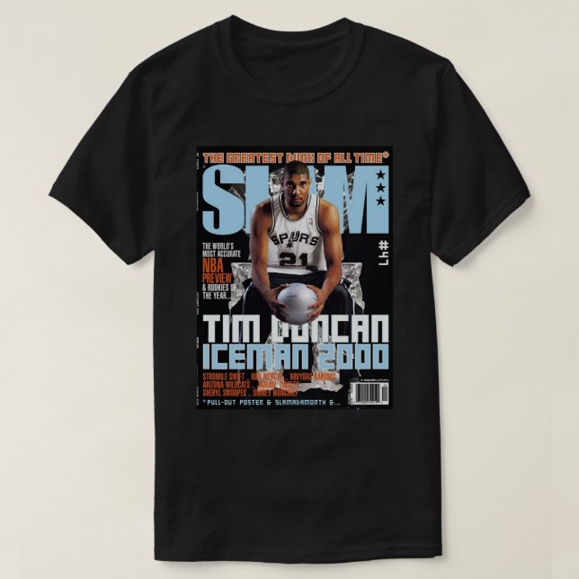 Camiseta Tim Duncan vintage SLAM (Diseño del anverso)