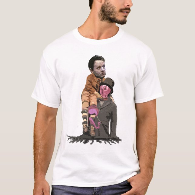 Camiseta Tim minúsculo Geithner y el calamar del vampiro (Anverso)