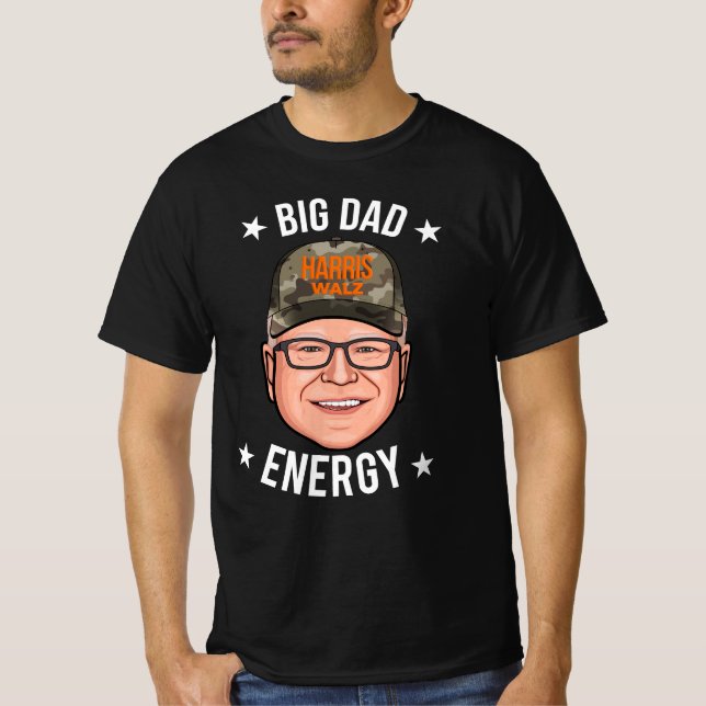 Camiseta Tim Walz Big Dad Energy (Anverso)