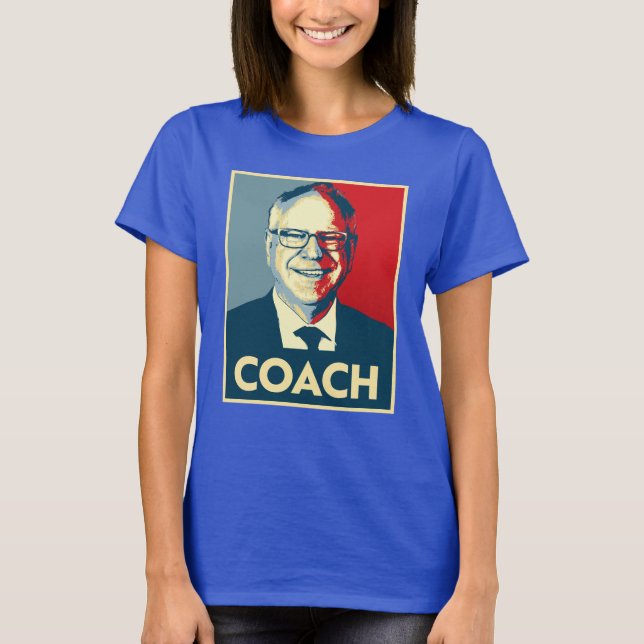 Camiseta Tim Walz COACH (Anverso)