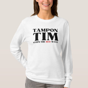 Camiseta Tim Walz del tampón detendrá la ola roja-Tim Walz 