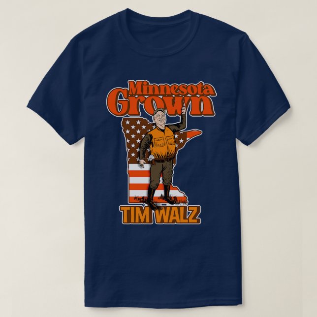 Camiseta Tim Walz Minnesota Grown (Diseño del anverso)