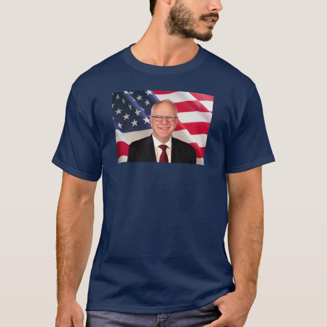 Camiseta Tim Walz por América (Anverso)