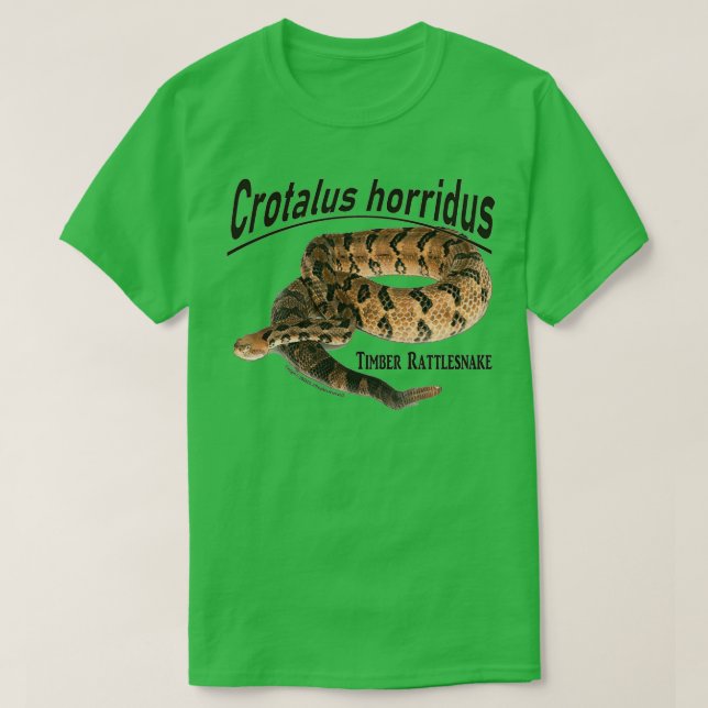 Camiseta Timber Rattlesnake Crotalus horridus (Diseño del anverso)