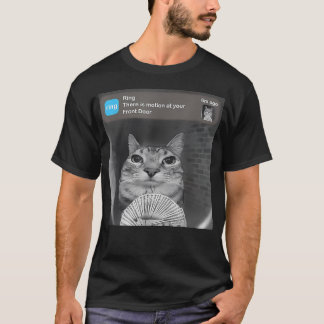 Camiseta Timbre de Puerta de Dinero de Meme de Gato Diverti