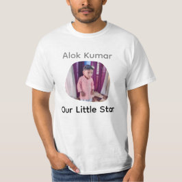 Camiseta Timbre personalizado para niños con foto y nombre
