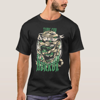 Camiseta Time For Horror Scary Zombie Mummy Happy Halloween