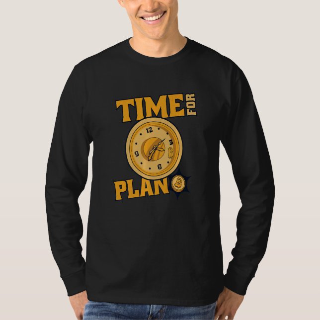 Camiseta Time For Plan Bitcoin Cryptocurrency Blockchain Bi (Anverso)