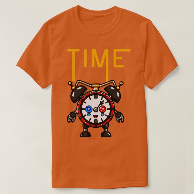 Camiseta Time Ilustracion Funny Surreal Steampunk Alarm Cl (Diseño del anverso)