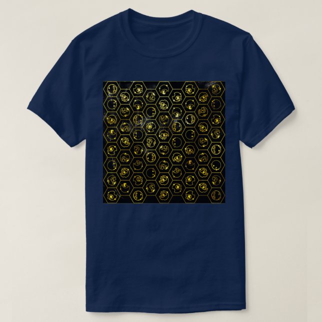 Camiseta Time Lord Alphabet black (Diseño del anverso)