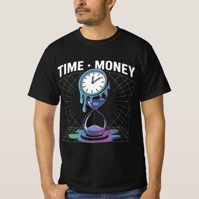 Camiseta Time. Money Power Hustle (Anverso)
