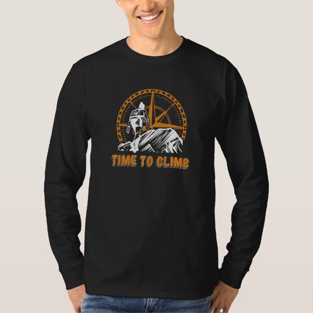 Camiseta Time To Climb Sport Free Alpine Outdoor Speed Clim (Anverso)