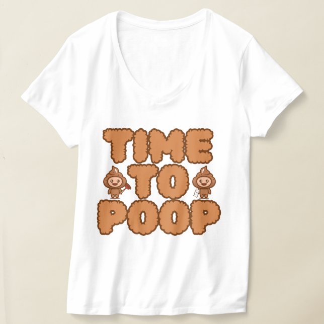 Camiseta Time To Poop Funny (Distribución )