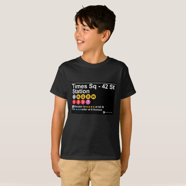 Camiseta Times Square - 42 Street Station (Anverso completo)