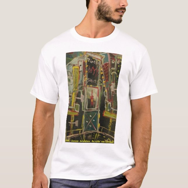 CAMISETA TIMES SQUARE VINO TINTO (Anverso)