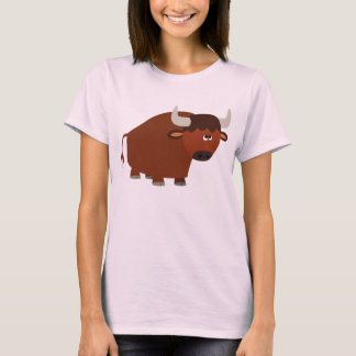 Camiseta tímida Personalizado toro para mujeres
