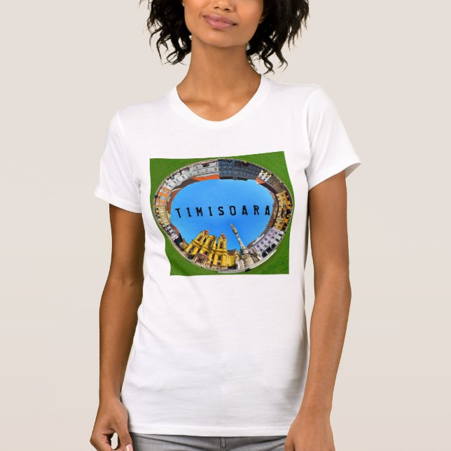 Camiseta timisoara ciudad romania unión plaza panorámica pi (Anverso)