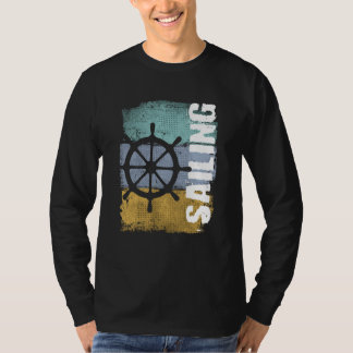 Camiseta Timón de velero vintage retro