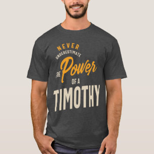 Camiseta Timothy Personalized Name Birthday Gift