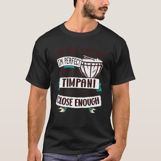 Camiseta Timpani Kettledrum Instrumento musical (Anverso)