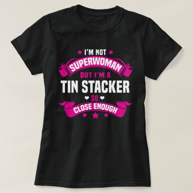 Camiseta Tin Stacker (Diseño del anverso)