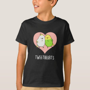 Camiseta Tinearts Funny Love Birds Pun Dark BG