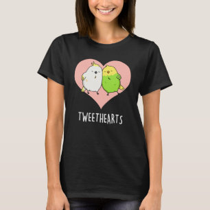 Camiseta Tinearts Funny Love Birds Pun Dark BG