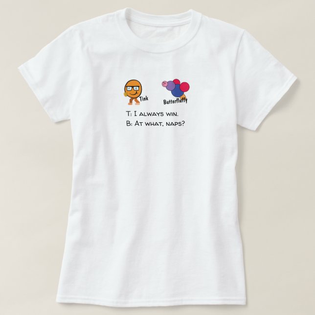 Camiseta Tink Butterfluffy adorable adorable amistad divert (Diseño del anverso)