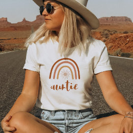 Camiseta TINLEY Boho Naranja ardiente tía del sol arcoiris