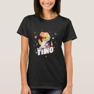 Camiseta TINO - Nombre de chico lindo con dinosaurio lindo