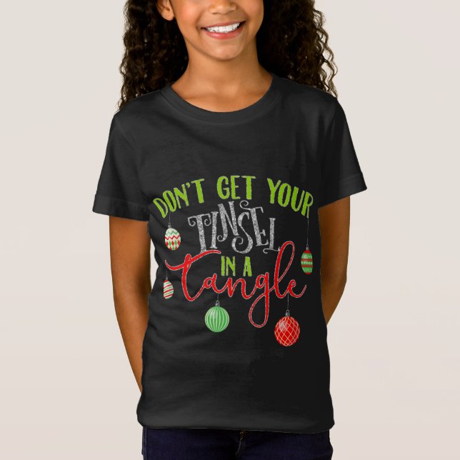 Camiseta Tinsel En Un Tangle Cute Navidades (Anverso)