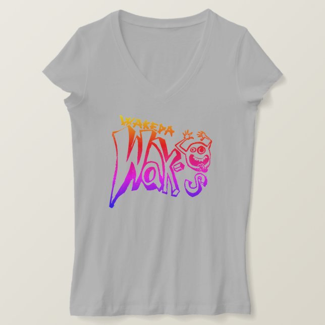 Camiseta Tinta arco iris de Wako (Anverso del diseño)