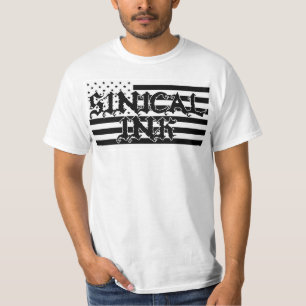 Camiseta Tinta blanco y negro de Sinical hecha en América