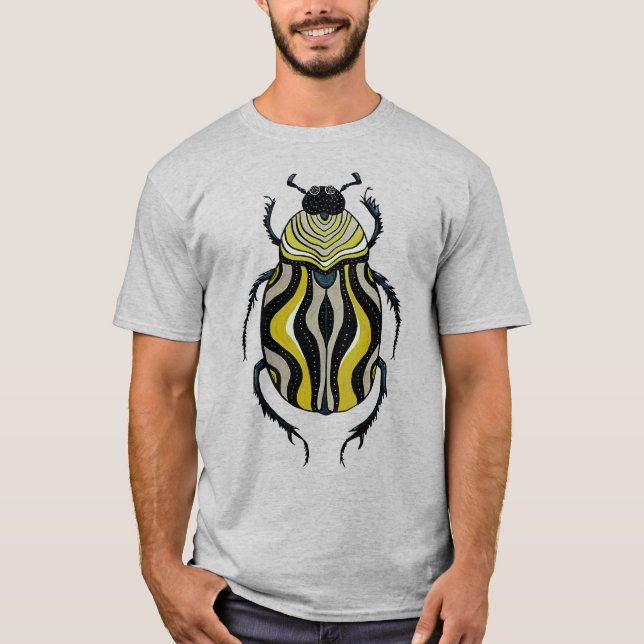 Camiseta Tinta de escarabajo dibujando inspirador Lover (Anverso)
