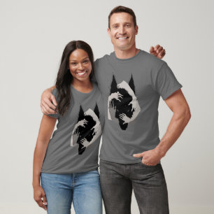 Camiseta Tinta de Fantasía Parlante V05 LOBO NEGRO