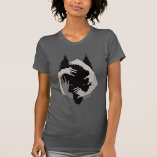 Camiseta Tinta de Fantasía Parlante V05 LOBO NEGRO