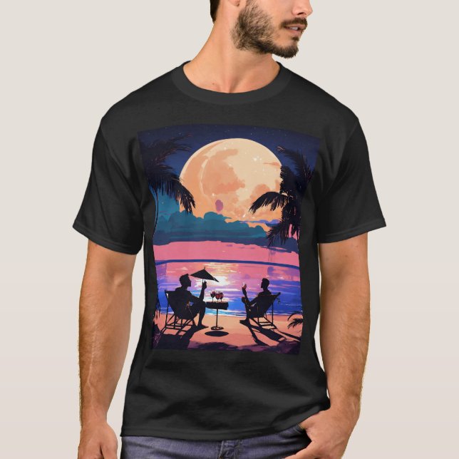 Camiseta Tinta de la isla: El escape tropical de Jerry mari (Anverso)