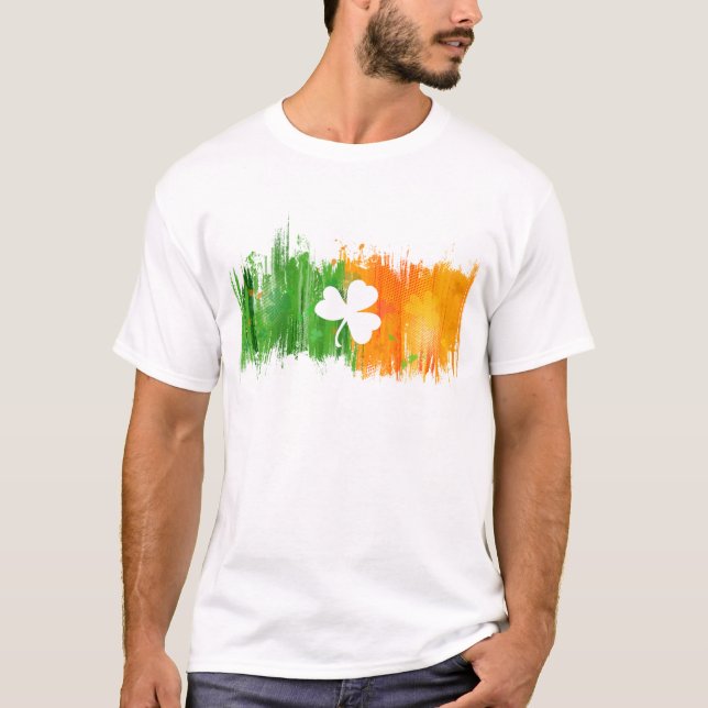 Camiseta Tinta de tréboles afortunados Paddy (Anverso)