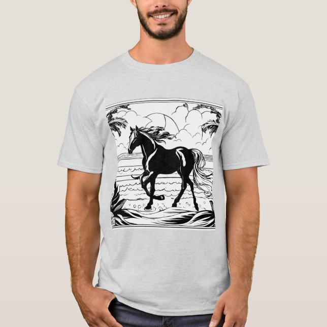 Camiseta Tinta equina audaz: tatuajes tradicionales de caba (Anverso)
