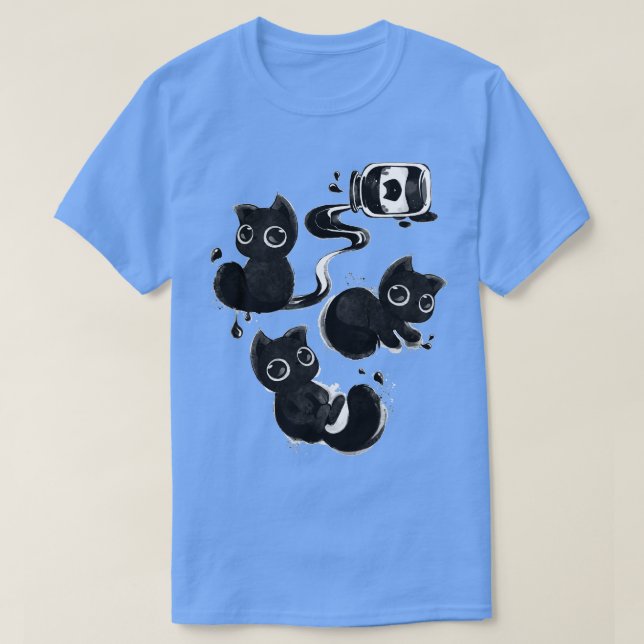 Camiseta Tinta mágica de gato (Diseño del anverso)