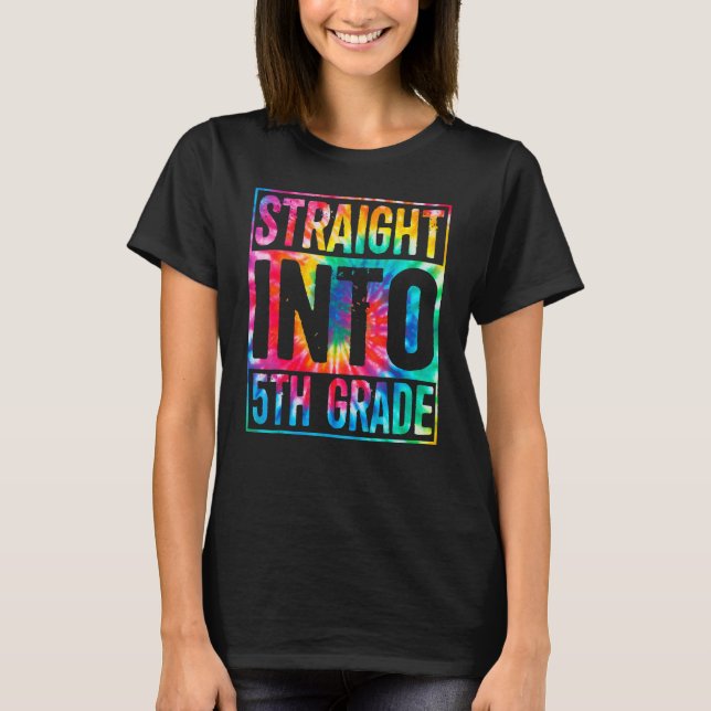 Camiseta Tinte de Corbata de Regreso a la Escuela Directo a (Anverso)