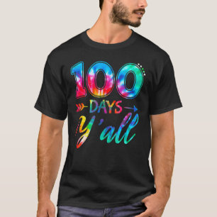 Camiseta Tinte de Nudo 100 Días 100º Día de Escuela Maestro