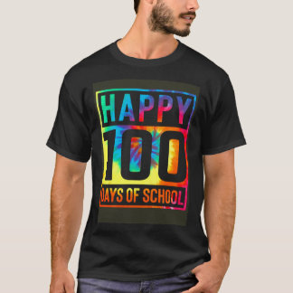 Camiseta Tinte Teñido 100 Días de Colegio Niño Niña Profeso