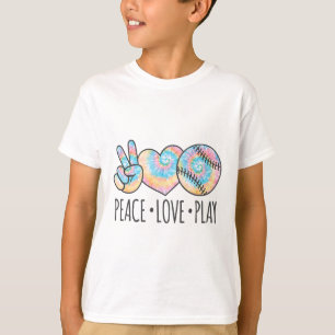 Camiseta Tinte Tie Dye Suave Para Chicas Adolescentes Paz A