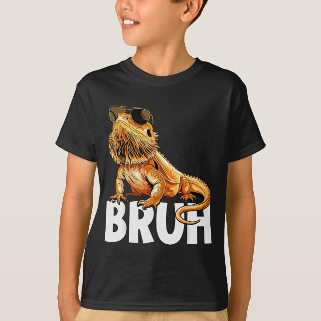 Camiseta Tiny Dinosaur Bruh Bearded Dragon Lover  (Anverso)