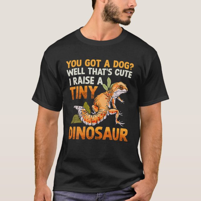 Camiseta Tiny Dinosaur Cute Lizard Reptile Leopard Gecko Ki (Anverso)