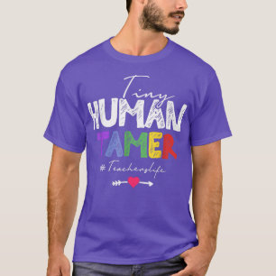 Camiseta Tiny Human Tamer Daycare Provider Teacher 