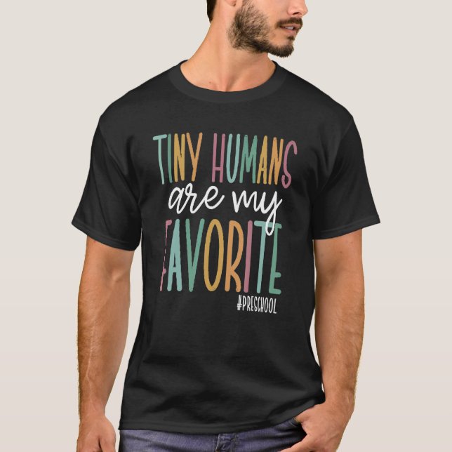 Camiseta Tiny Humans Are My Favorite Preschool Christmas 20 (Anverso)